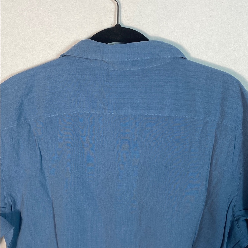 Columbia Men's Blue Short Sleeve Button Down Shirt Size Large - Picture 6 of 10